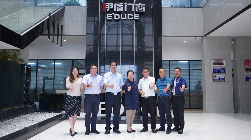 眾科聯(lián)走進伊盾門窗，就工業(yè)4.0數(shù)智化時代共謀發(fā)展進行探討交流！