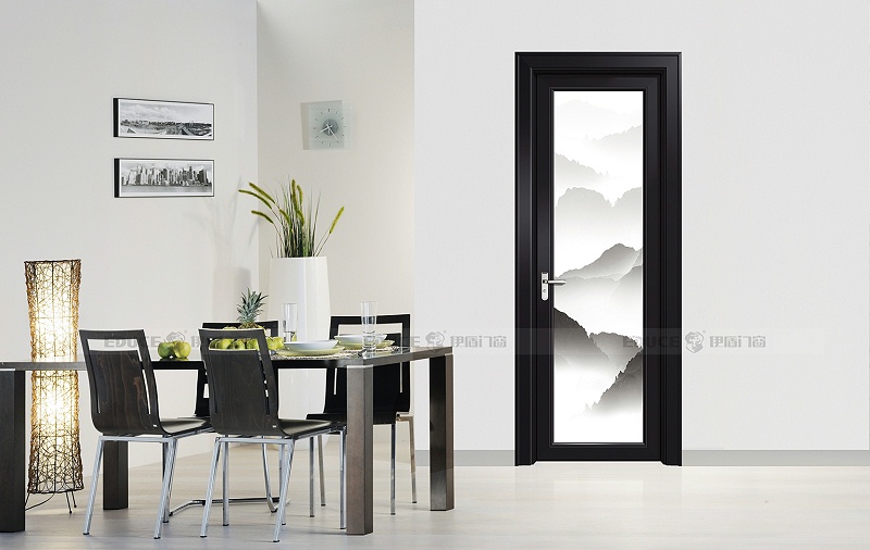 侯爵平開門 瓷泳黑