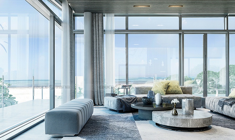 伊盾高效隔音門窗，提升你的生活質(zhì)量，達(dá)成你的居家夢想！簡愛時(shí)光平開窗-ZJ135mm 效果圖